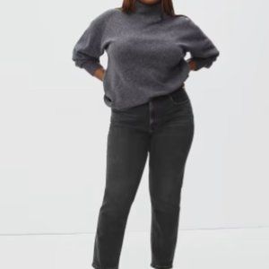 Everlane The Curvy Cheeky Jean Washed Black 28